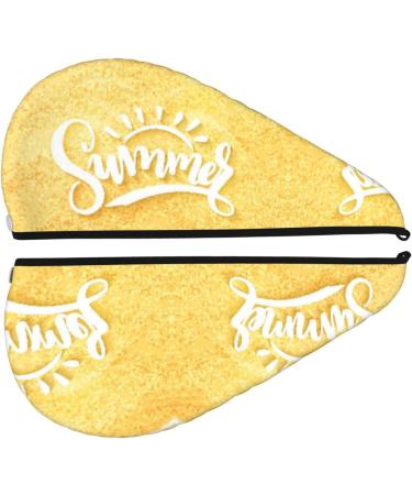 Summer Beach Microfiber Hair Towel | Soft Super Absorbent Coral Velvet Wrap for Long Curly & Thick Hair - Buy Online on GoSupps.com