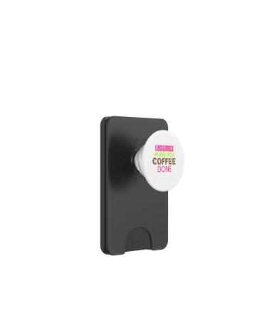 Leggings Mascara Imprim Animal Caf fait Cadeaux de caf PopSockets PopWallet pour MagSafe Magn tique PopWallet