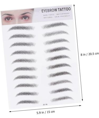 FRCOLOR 4 Pcs 3d Eyebrow Stickers Women s Suits Eyebrow Shaping Stickers Woman Water Proof Makeup Tools - Buy Online on GoSupps.com