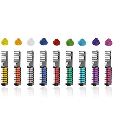 Buy Bocotoer Hair Chalk Comb - 10 Pack Temporary Washable Instant Hair Color for Fun & Vibrant Styles - Perfect for All Hair Types - Buy Online on GoSupps.com