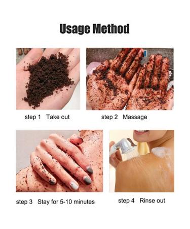 250ml Body Peeling & Scrub - Salt & Coffee Exfoliator for Deep Cleaning Anti-Acne Brightening & Dead Skin Removal - Suitable for All Skin Types - Buy Online on GoSupps.com