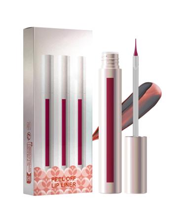3 Piece Long Lasting Makeup Lip Pencil | Long-Lasting Lipstick | For Brides Students Beauty Lovers Professional Daily Wedding Party