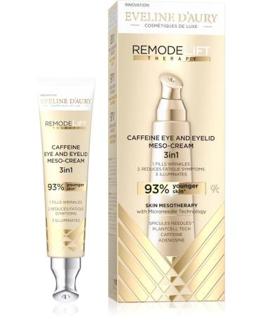  EVELINE D'AURY RemodeLift Therapy 3-in-1 Caffeine Eye Cream | Advanced Anti-Fatigue Treatment with Spicules Needles Technology | Reduces Puffining Dark Circles & Wrinkles - Buy Online on GoSupps.com