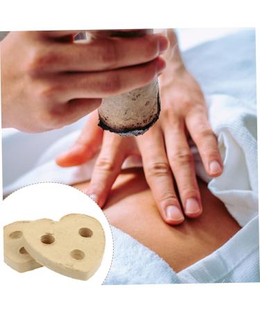 Frcolor 10-Pack Heart-Shaped Moxa Sticks for Moxibustion - Chinese Natural Wormwood Cake - 4.5x4.5cm - Relaxing Moxa Blocks - Buy Online on GoSupps.com