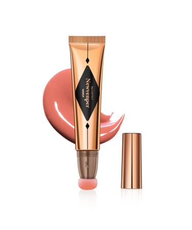 Facial blush with pillow applicator Liquid Blush for the cheeks long-lasting and smooth creamy formula light blush stick blush wall pink #03 03 #blush 15 g (1 Pack)