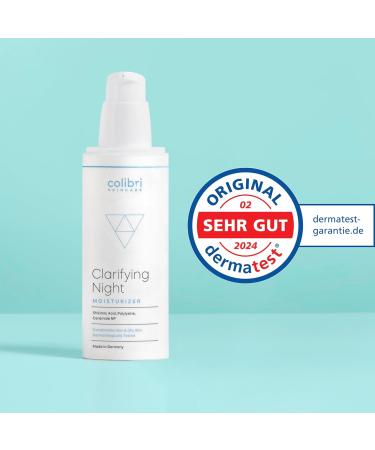 colibri skincare Clarifying Night Moisturizer 80ml - Night face cream for impure skin against imperfections and face moisturizer for oily skin - Buy Online on GoSupps.com