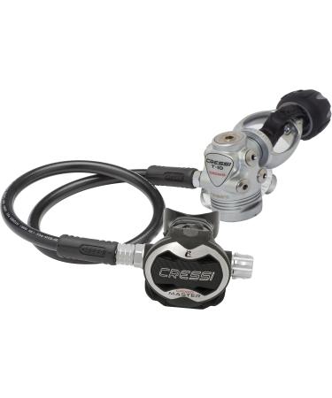 Cressi Scuba Diving T10-SC - Master Cromo Regulator - Compact and Light - Cold Water Certified - No Free-Flow - Made in Italy T10-sc Cromo / Master Cromo Int