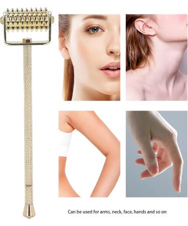 CUEA Face Massaging Derma Roller Aluminum Alloy Face Massaging Roller for Home Use for Hands Head - Buy Online on GoSupps.com