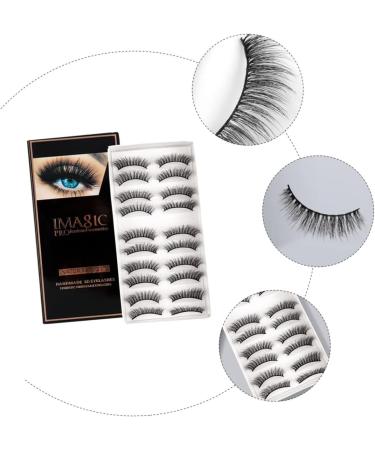 Beavorty 10 Pairs Fake eyelashes cosmetic drama lashes natural fluffy lashes carnival makeup supplies rapid blooming lashes eyelashes Thick Eyelash dense chemical fiber 3d extend - Buy Online on GoSupps.com