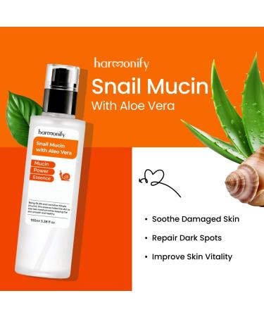 Buy Snail Mucin Serum with Aloe Vera - 96.3% Snail Secretion Filtrate - Hydrating Korean Skin Care - 3.38 fl. oz - Buy Online on GoSupps.com