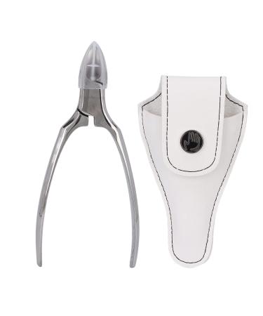Nail Tool Cuticle Nipper Stainless Steel Professional Effortless Toenails Clipper with Storage Bag for Ingrown Nail