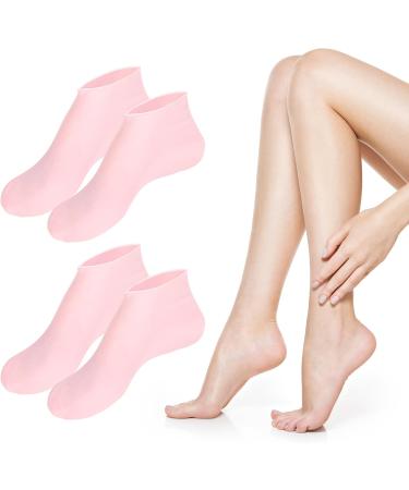 2Pairs Silicone Pedicure Socks Moisturizing Socks for Women Three Colors Silicone Socks for Dry Cracked Feet Women Kit for Dry Cracked Feet Foot Spa Foot Care for Women Cracked Heels - Buy Online on GoSupps.com