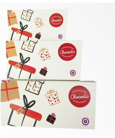  chocodic Christmas Chocolate Ballotin - Handmade Chocolate (Version 1 kg approx. 130 chocolates) - Buy Online on GoSupps.com