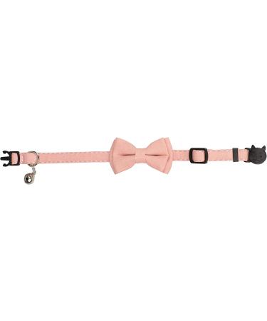 Breakaway Cat Collar Set with Bell, Bowtie, and Floral Design - 2pcs Leopard & Pure-Pink | Adjustable and Detachable Safety Feature for Cats and Small Pets - Buy Online on GoSupps.com