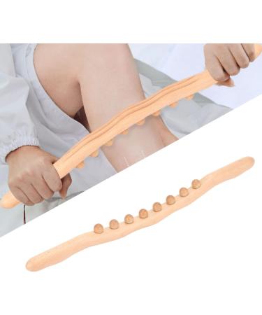 Ergonomic Portable Beech Gua Sha Stick | Soft Massage Scraper for Men - Home Handheld Therapy Tool - Buy Online on GoSupps.com