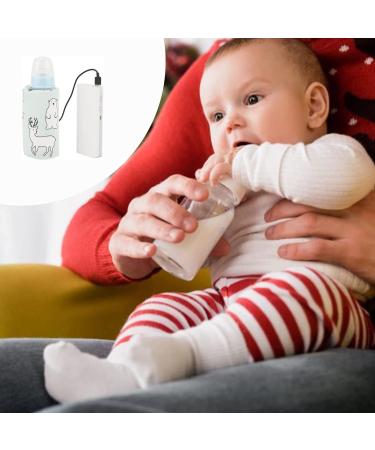 Portable USB Baby Bottle Warmer - Polar Bear Pattern | Insulated Heating Cover for Home & Travel - Buy Online on GoSupps.com