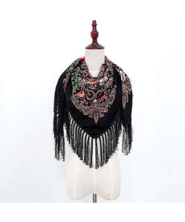 Triangular Womens Printed Neck Wrap Scarf | Multi-Purpose Loop Scarf with Button | Floral Poncho Cape - Colorful & Versatile Fashion Accessory - Buy Online on GoSupps.com
