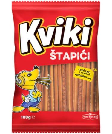 Podravka Kviki Pack of 10 salt sticks for crackers biscuits 100 g - Buy Online on GoSupps.com