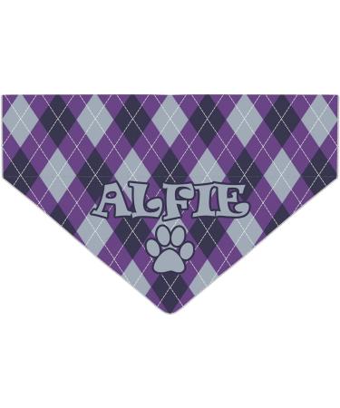 Customizable Dog Bandana | Tartan Checks & Diamonds | Triangle Scarf for Pets | Collar Attachment - Buy Online on GoSupps.com