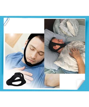 Anti Snoring Chin Strap - Effective Stop Snoring Device for Men and Women - Breathable & Adjustable - Snore Reduction Solution - Better Sleep - Black - Buy Online on GoSupps.com