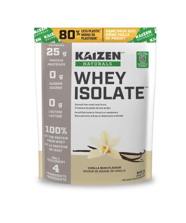 Kaizen Naturals Whey Isolate Vanilla Bean 840g Pouch