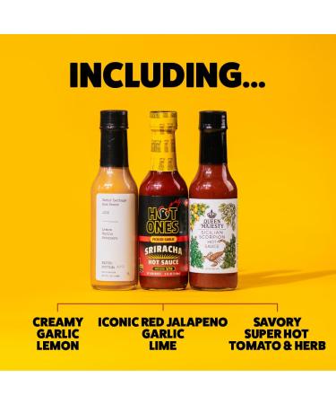Hot Ones Hot Sauce Challenge Set  Hot Sauce Gift Made with Natural Ingredients Unique Small Batch Hot Sauce - 5 Fl Oz - Pack Of 10 - Buy Online on GoSupps.com