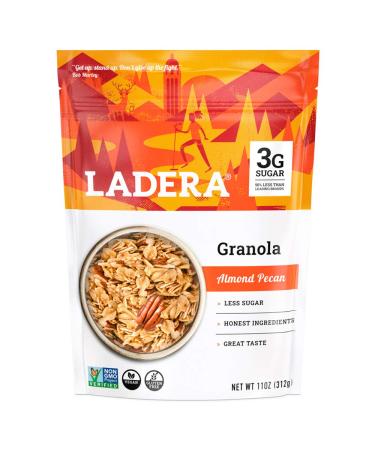 Ladera Granola | Almond Pecan Granola | Low Sugar | Gluten Free & Vegan | Granola Breakfast | Healthy Snack | 11 oz Almond Pecan 11 Ounce (Pack of 1)