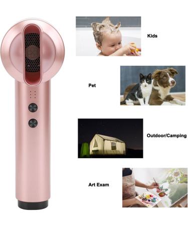 Cordless Hair Dryer Portable Batterry Hairdryer Constant Temperature Hair Styling Tool Quick Drying Hair Care Dryer Quick Constant Temperature Hair Care Shower Mirrors (US Plug) US Plug Rose Gold - Buy Online on GoSupps.com