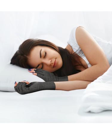 Duerer Arthritis Compression Gloves for Women and Men - Pain Relief for Rheumatoid, RSI, Carpal Tunnel - Dailywork Hand Support - Black (Size M) - Buy Online on GoSupps.com