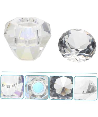 Housoutil 1pc Nail Art Crystal Cup Esmalte De Gel Para U as Clear Tumblers Nail Cup Sheer Nail Polish Dish Clear Fingernail Polish Nail Crystal Container White Crystal Liquid Cup - Buy Online on GoSupps.com