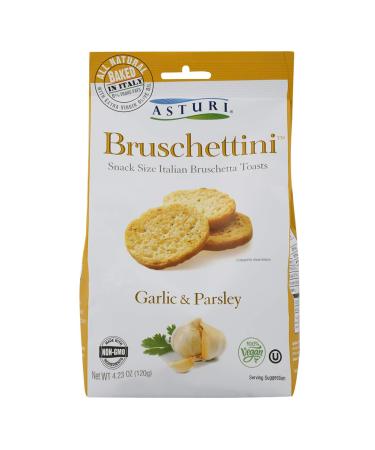 Asturi Bruschettini, Garlic and Parsley, 4.23 Ounce