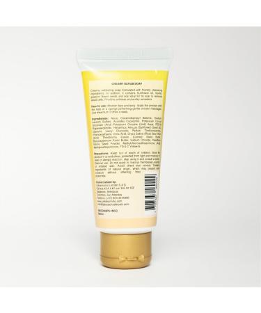 Buy Creamy Scrub Soap - Exfoliating Body Cleanser with Sunflower Oil & Shea Butter for Silky Soft Skin - Buy Online on GoSupps.com