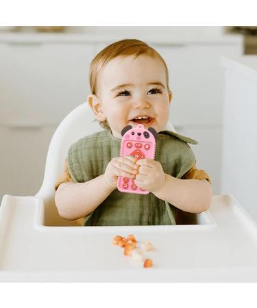 Tylyworth Remote-Controlled Silicone Bite Rings for Babies | Chewable Pedagogical Toys with Cartoon Dog - Pink | Ideal for 3 Months+ - Buy Online on GoSupps.com