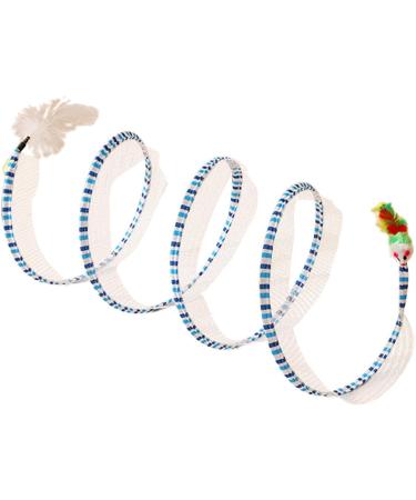 Indoor Cat Tube Toys Cat Tunnels Tube Cat Toys Portable Interactive Pet Adventure Tunnel Toy Interactive Cat Springs Toys for Cats Dogs Small Pets Rabbits Geteawily blue-green - Buy Online on GoSupps.com