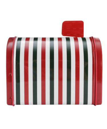 Cabilock Christmas Cookie Tins Mail Box Candy Box Empty Cookie Tins Xmas Metal Gift Box for Holiday Party Cookies Candy Tea Food Assorted Color