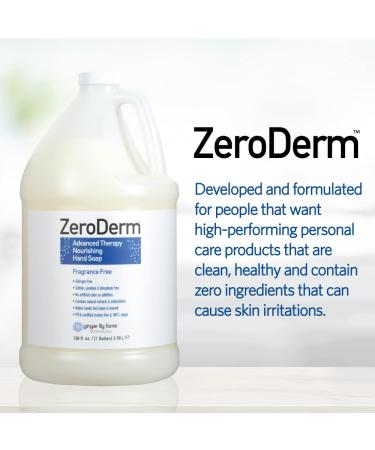 Ginger Lily Farms Botanicals ZeroDerm Advanced Therapy Nourishing Liquid Hand Soap Refill - 128 Fl Oz, Vegan & Cruelty-Free, Fragrance-Free, Unscented - Buy Online on GoSupps.com
