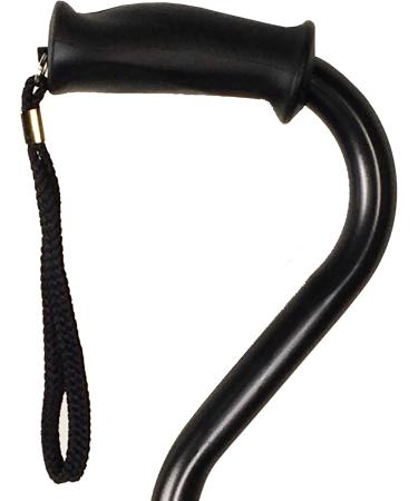 PCP Cane Hand Grip Replacement Medium-Firm Split Rubber Palm Cane Grips Black - Buy Online on GoSupps.com