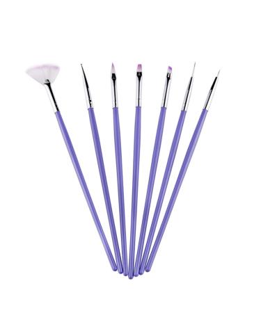 7pcs Nail Painting Brushes Set Drawing Lines Embossing Pens Nail Art Brushes for Hand Manicure