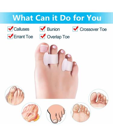 12PC Toe Spreader Gel - Silicone Toe Separator for Overlapping Toes Pressure Relief for Running Hiking & Yoga - Buy Online on GoSupps.com