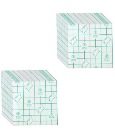 400 Pcs Blank Sticker Sheer Nail Polish Foundation Palette Cream Eye Shadow Clear Duct Tape Makeup Hand Palette Sticker Makeup Tape Make-up Palettes Clear Tape Film Mix