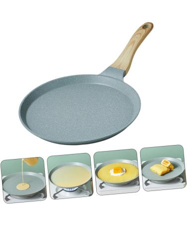 Zerodeko 1 Pc Non Stick Pan Steak Pan Metal Pans Pancake Pan Divided Frying Pan Eggs Cooker Tamagoyaki Pan Wooden Handle Frying Pan Griddle Small Skillet Dedicated Medical Stone Dessert - Buy Online on GoSupps.com