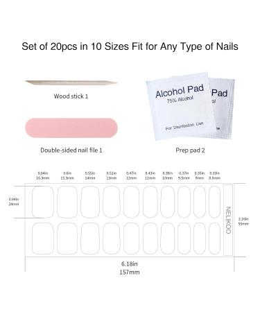 Buy Semi Cured Gel Nail Strips - 20 PCS Long Lasting Firefly Nail Wraps | Salon-Quality Gel Nail Stickers for Home Use | International Shipping Available - Buy Online on GoSupps.com