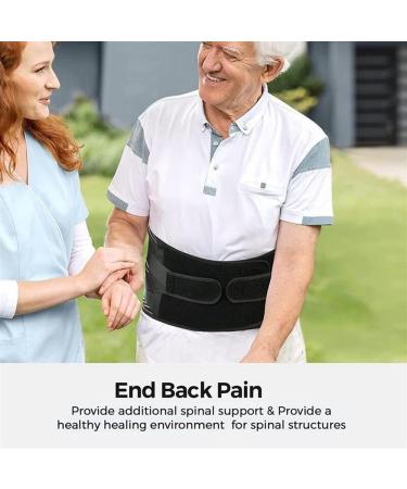 Breathable Lumbar Spine Support Belt for Pain Relief - Waist Support for Men & Women | Lumbar Decompression & Weight Lifting Band - Buy Online on GoSupps.com