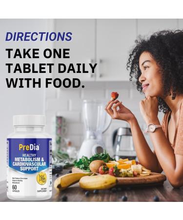 PreDia - Healthy Metabolism & Cardiovascular Support Health - (Chromium 200mcg) - Buy Online on GoSupps.com