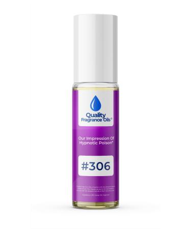 Quality Fragrance Oils' Impression #306 Inspired by Hypnotic Pois. for Women (10ml Roll On) Hypnotic Pois. for Women Impression #306 0.34 Fl Oz (Pack of 1)