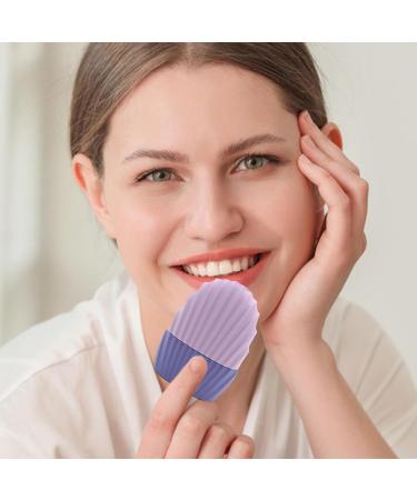 Facial Ice Mold & Roller - Silicone Ice Massager for Eye Puffiness Relief & Skin Care - Reusable Face Cooling Tool in Purple - Buy Online on GoSupps.com