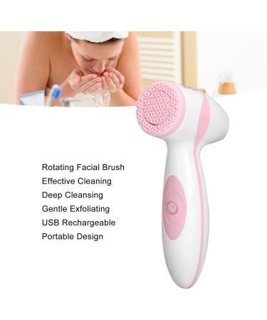 Qukaim Rechargeable Face Scrubber Rechargeable Electric Facial Cleansing Brush Rotating Silicone Face Scrubber for Gentle Exfoliation Deep Cleansing Rechargeable 180 Characters - Buy Online on GoSupps.com
