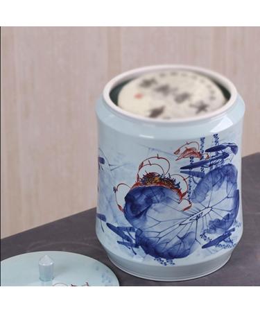EQUALIZE Tea Can Ceramic Tea Cans Large Hand-painted Tea Cans Storage Tea Cans Household Sealed Tea Cake Cans Storage Jar (Size : L) - Buy Online on GoSupps.com