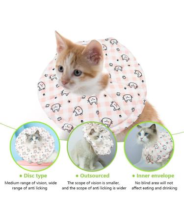 Adjustable Soft Cat Recovery Collar | Lick Protection for Post-Surgery & Injured Cats (Size S) - Buy Online on GoSupps.com