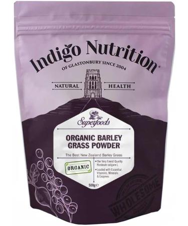 Organic New Zealand Barley Grass Powder 500g | Indigo Herbs - Buy Online on GoSupps.com